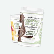 Primabolics Everyday Health Wellness formula + greens 360g 25 serve Chocolate and Paradise Fruits Flavours
