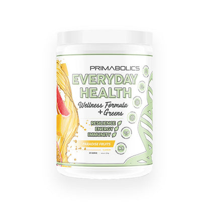 Primabolics Everyday Health Wellness formula + greens 360g 25 serve paradise fruits Flavour