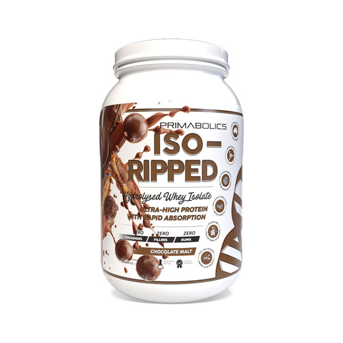 Primabolics Iso-Ripped Whey Protein Isolate 25 serves 750g Chocolate Malt Flavour
