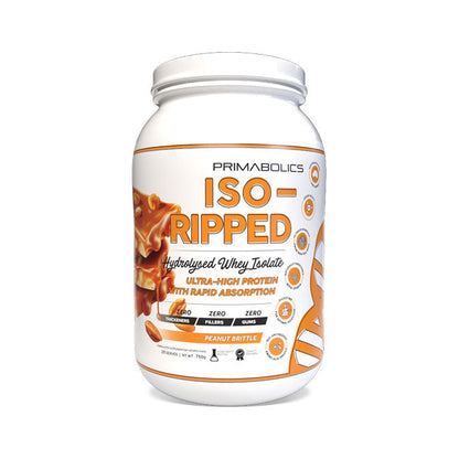 Primabolics Iso-Ripped Whey Protein Isolate 25 serves 750g Peanut Brittle Flavour