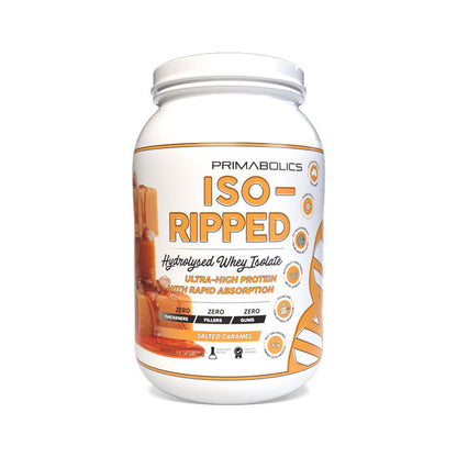 Primabolics Iso-Ripped Whey Protein Isolate 25 serves 750g Salted Caramel Flavour