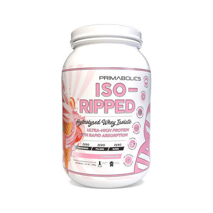 Primabolics Iso-Ripped Whey Protein Isolate 25 serves 750g Strawberry Flavour