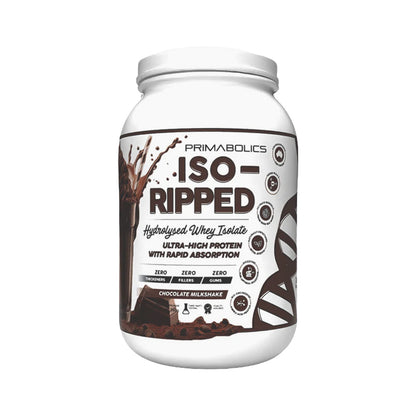 Primabolics Iso-Ripped Whey Protein Isolate 25 serves 750g Chocolate Milkshake Flavour