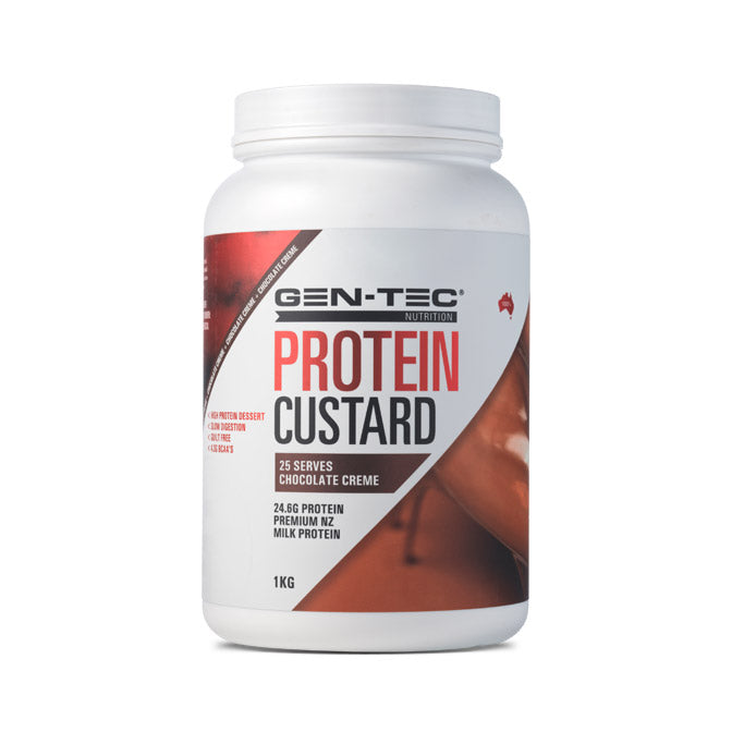 Protein Custard Chocolate Creme 1kg Gen Tec
