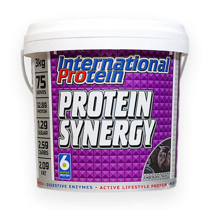 International Protein Protein Synergy 75 serves 3kg Chocolate Truffle Flavour