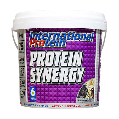 International Protein Protein Synergy 75 serves 3kg Multi Flavour Pack