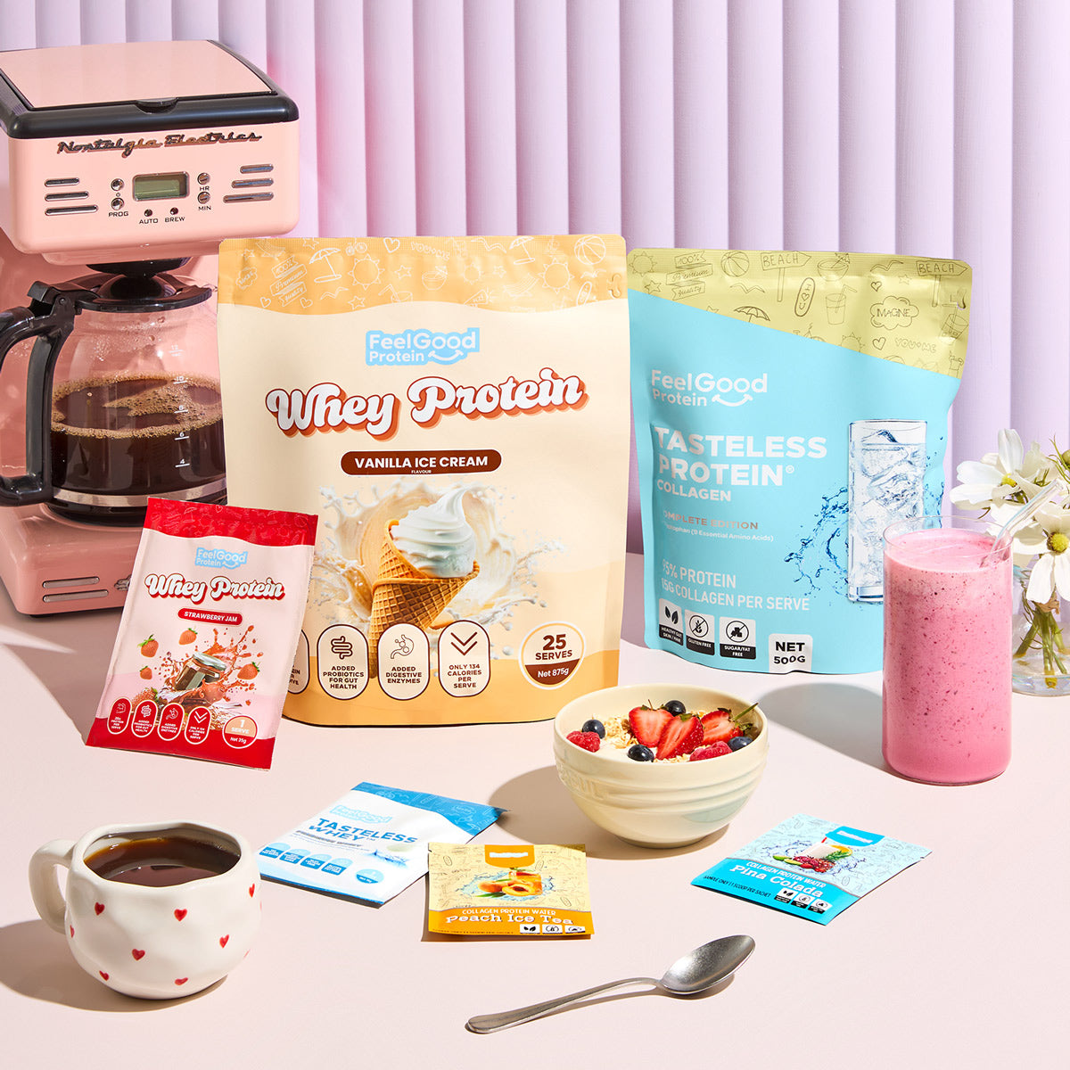 Feel Good Protein Range protein supplements