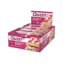 Quest Protein Bar 21g protein box of 12 white chocolate raspberry flavour