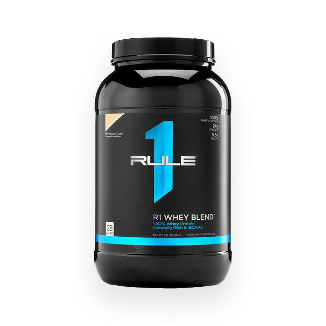 Rule 1 Whey Protein Blend 28 Servings 910g Birthday Cake Flavour