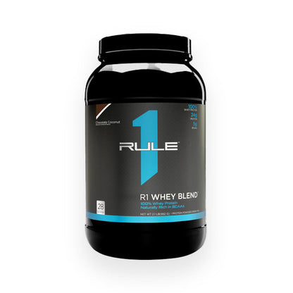 Rule 1 Whey Protein Blend 28 Servings 910g Chocolate Coconut Flavour
