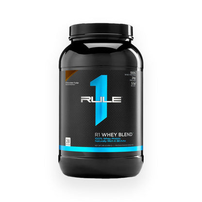 Rule 1 Whey Protein Blend 28 Servings 910g Chocolate Fudge Flavour