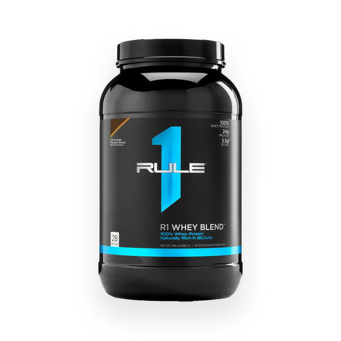 Rule 1 Whey Protein Blend 28 Servings 910g Chocolate Peanut Butter Flavour