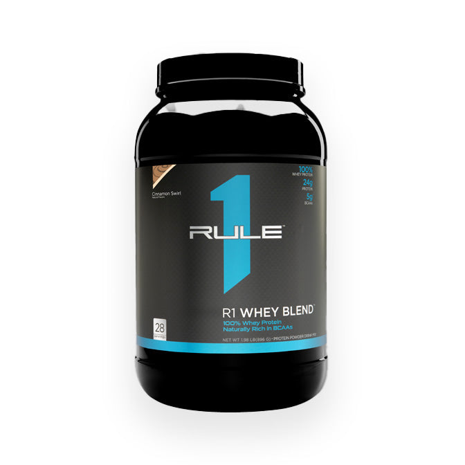 Rule 1 Whey Protein Blend 28 Servings 910g Cinnamon Swirl Flavour