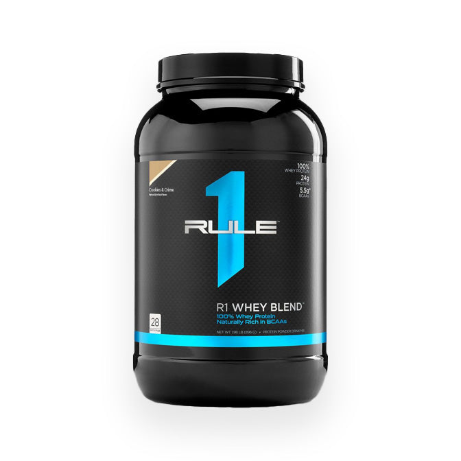 Rule 1 Whey Protein Blend 28 Servings 910g Cookies & Creme Flavour