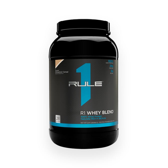 Rule 1 Whey Protein Blend 28 Servings 910g Toasted Cinnamon Cereal Flavour