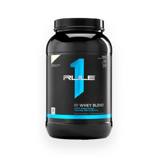Rule 1 Whey Protein Blend 28 Servings 910g Vanilla Ice Cream Flavour