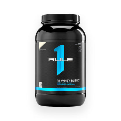 Rule 1 Whey Protein Blend 28 Servings 910g Vanilla Ice Cream Flavour