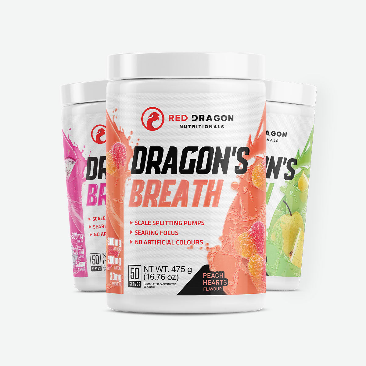 Red Dragon Nutraceuticals Dragon's Breath Preworkout 50 serves 475g - Hero