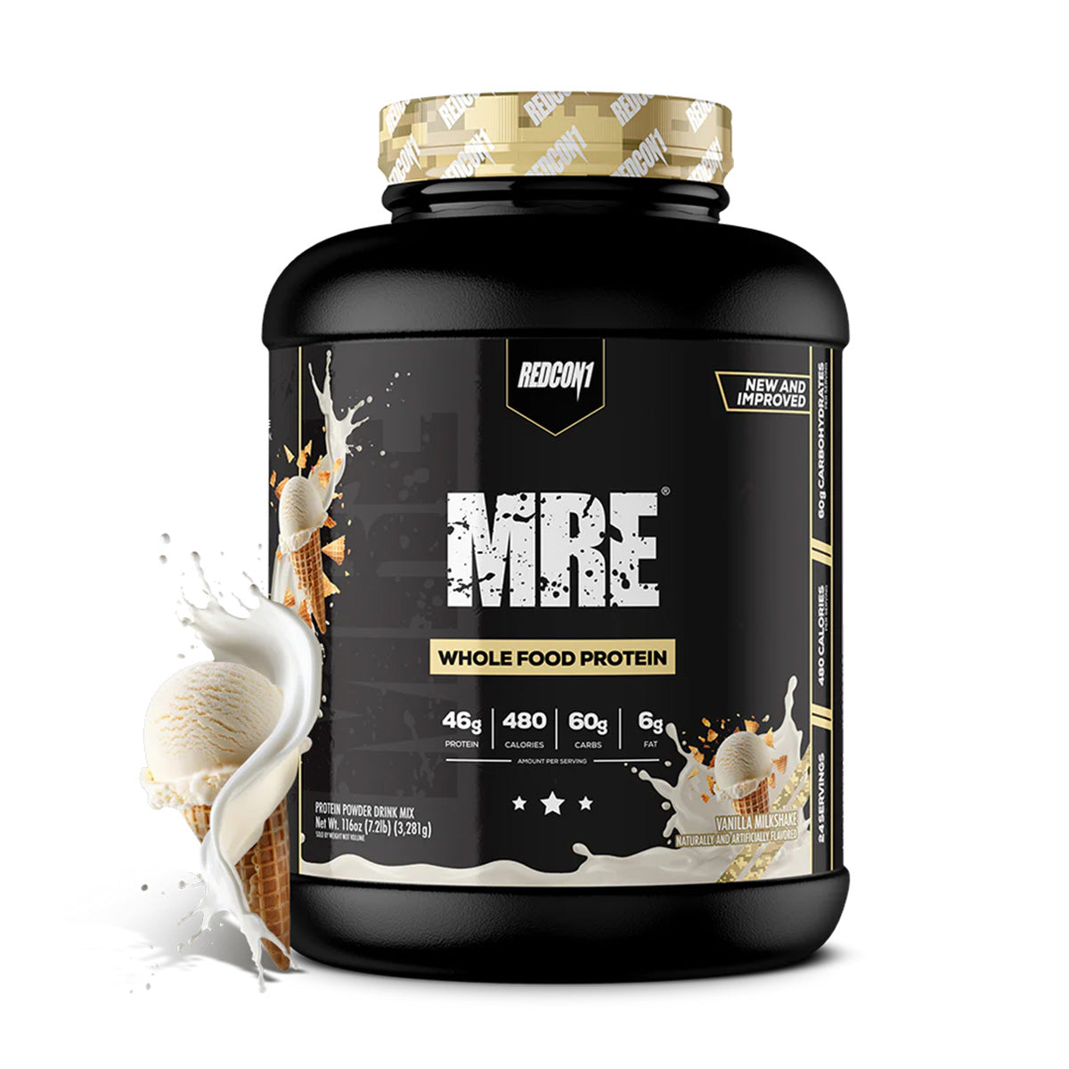 Redcon 1 MRE Whole Food Protein 25 servings Vanilla Milkshake Flavour