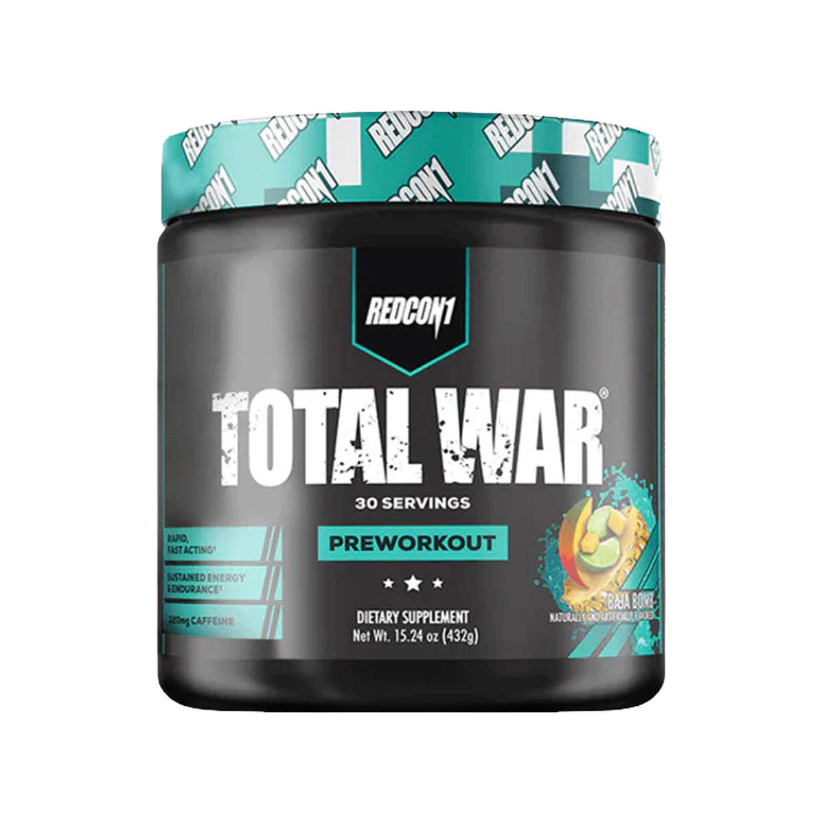 Redcon1 Total War Pre-workout 30 servings 423g - Baja Bomb Flavour