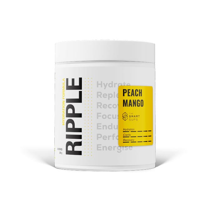The Smart Sups Ripple Hydration Formula 30 serves 240g Peach Mango Flavour