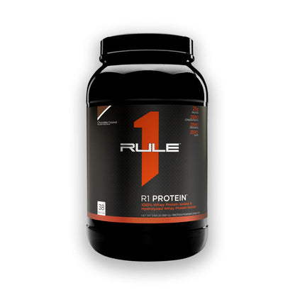 Rule 1 R1 Protein Whey Isolate 38 servings Chocolate Coconut Flavour