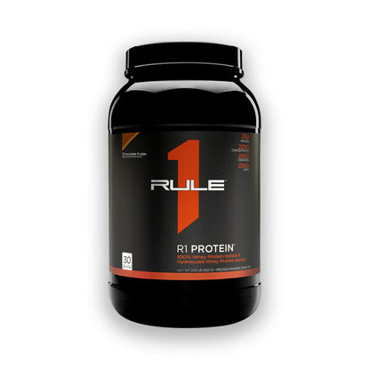Rule 1 R1 Protein Whey Isolate 30 servings Chocolate Fudge Flavour