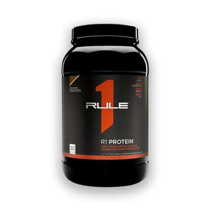 Rule 1 R1 Protein Whey Isolate 30 servings Chocolate Peanut Butter Flavour