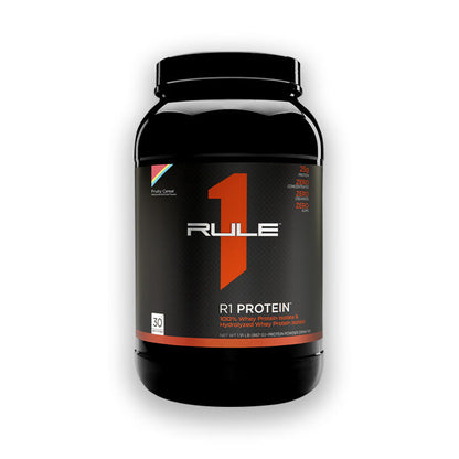 Rule 1 R1 Protein Whey Isolate 30 servings Fruity Cereal Flavour