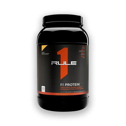 Rule 1 R1 Protein Whey Isolate 30 servings Lightly Salted Caramel Flavour