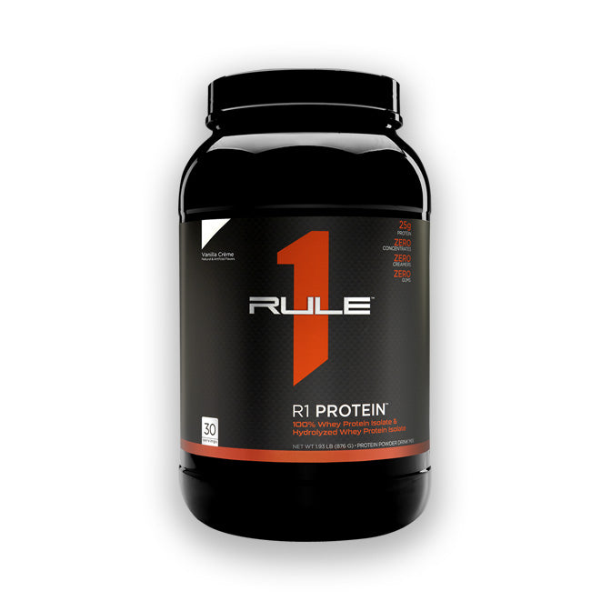 Rule 1 R1 Protein Whey Isolate 30 servings Vanilla Creme Flavour
