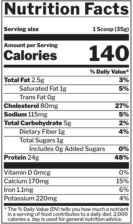 Rule 1 Whey Blend 910g Nutrition Information Metafield