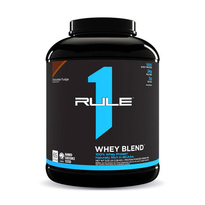Rule 1 Whey Protein Blend 65 servings 2.24kg Chocolate Fudge Flavour