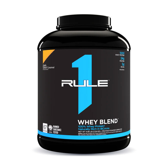 Rule 1 Whey Protein Blend 66 servings 2.24kg Lightly Salted Caramel Flavour