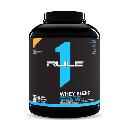 Rule 1 Whey Protein Blend 66 servings 2.24kg Lightly Salted Caramel Flavour