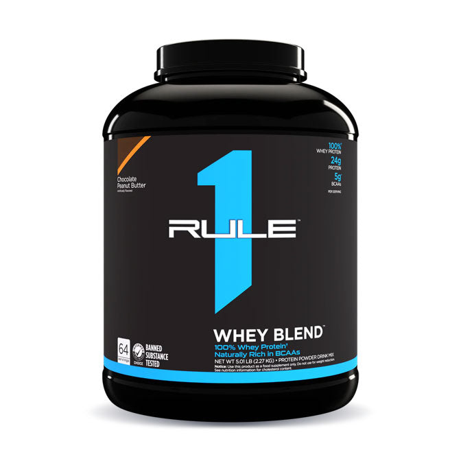 Rule 1 Whey Protein Blend 66 servings 2.24kg Chocolate Peanut Butter Flavour