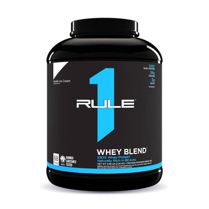 Rule 1 Whey Protein Blend 66 servings 2.24kg Vanilla Ice Cream Flavour