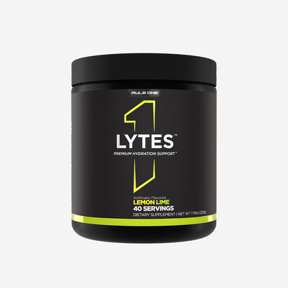Rule 1 Lytes Premium Hydration Support 40 servings 220g Lemon Lime Flavour