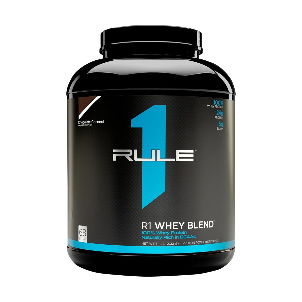 Rule 1 Whey Protein Blend 68 servings 2.24kg Chocolate Coconut Flavour