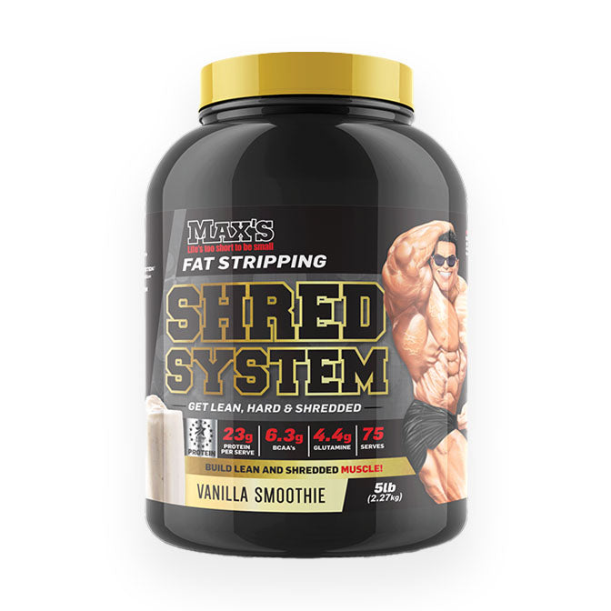 Max's Shred System Whey Protein 2.27kg Vanilla Smoothie Flavour