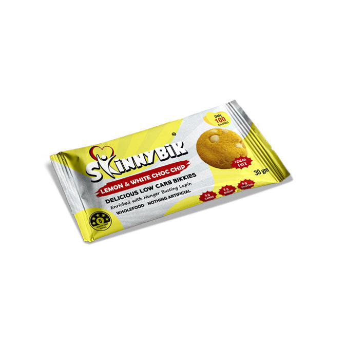 Skinnybik Low Carb Biscuits - Lemon & White Choc Chip
