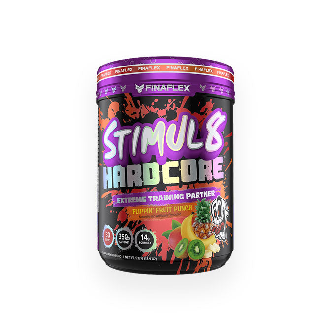 Finaflex Stimul8 Hardcore Preworkout 30 serves Flippin' Fruit Punch Flavour