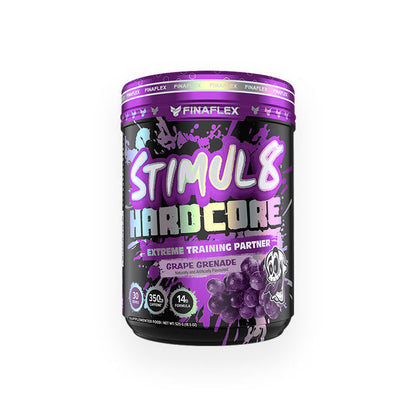 Finaflex Stimul8 Hardcore Preworkout 30 serves Grape Grenade Flavour