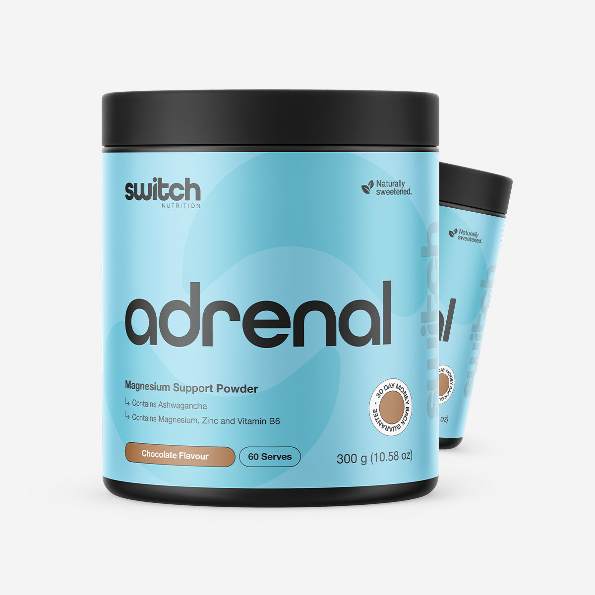 Switch Nutrition Adrenal Magnesium Support Powder 60 Serves 300g - Hero