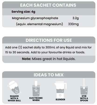 Tasteless Magnesium by Feel Good Protein Directions of Use