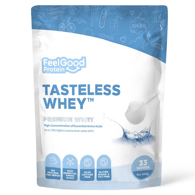 Tasteless Whey Pouch 500g by Feel Good Protein