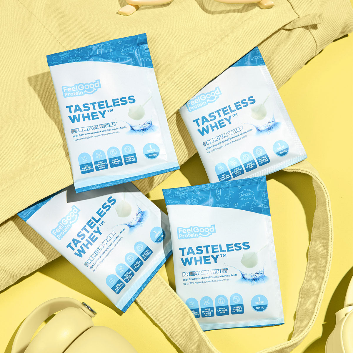 Tasteless Whey sample sachets