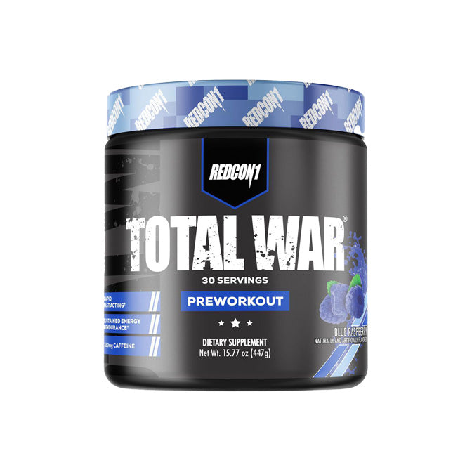 Redcon1 Total War Pre-workout 30 servings 447g - Blue Raspberry Flavour