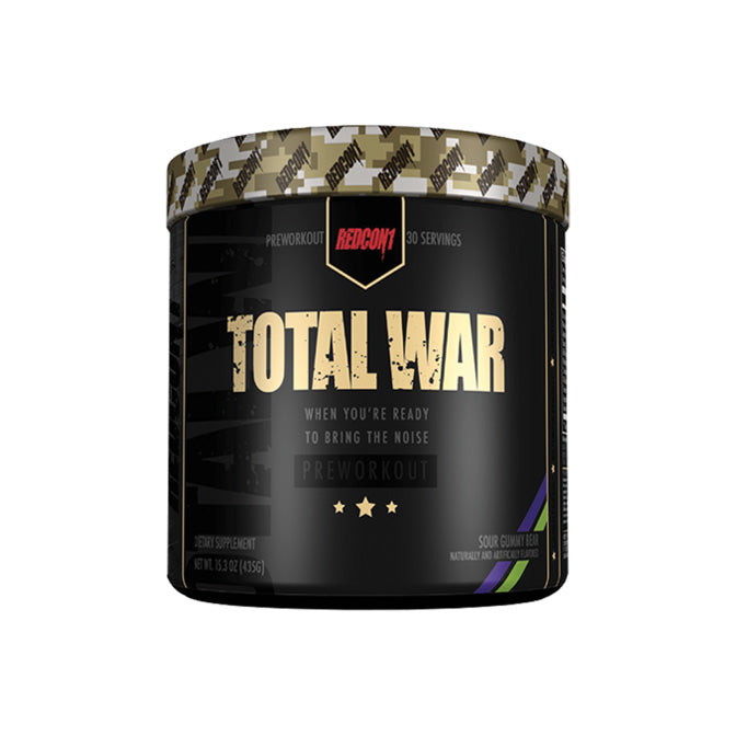 Redcon1 Total War Pre-workout 30 servings 435g - Sour Gummy Bear Flavour
