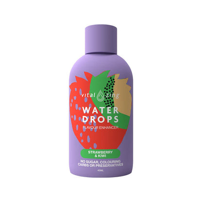 Vital Zing Water Drops 45mL Single Unit Strawberry Kiwi